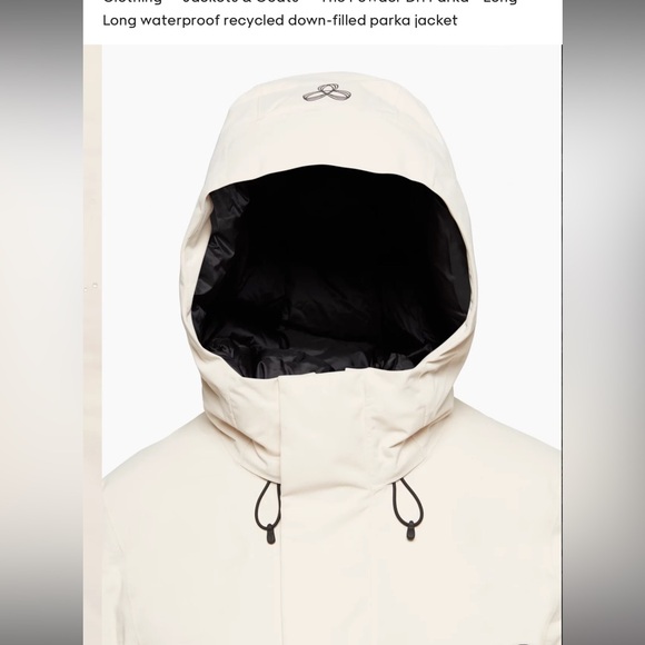 Aritzia TNA The dri parka long medium size in white - Picture 8 of 15